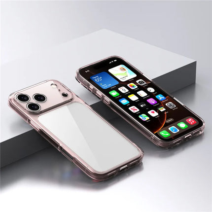 CrystalEdge Clear Hybrid Case for iPhone 17/17 Air/17 Pro/17 Pro Max Shockproof TPU PC Cover