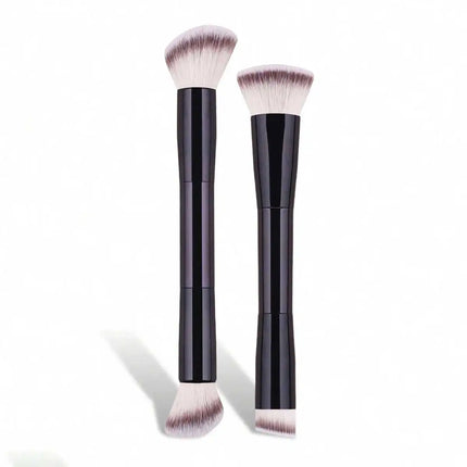 ProBlend 2-Piece Dual-Ended Makeup Brush Set for Face & Eyes