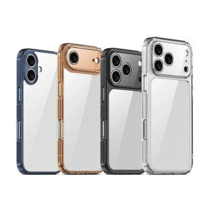CrystalEdge Clear Hybrid Case for iPhone 17/17 Air/17 Pro/17 Pro Max Shockproof TPU PC Cover