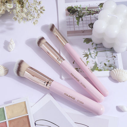 Velora Beauty 3pcs Makeup Brush + 2pcs Powder Puff Set Concealer Eyeshadow Blending Tools