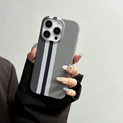 CarbonElite PC Armor Case for iPhone 17 Air/16/15/14 Plus/13/12 Pro Max/11 Slim Shockproof Cover