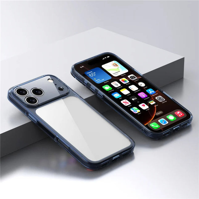 CrystalEdge Clear Hybrid Case for iPhone 17/17 Air/17 Pro/17 Pro Max Shockproof TPU PC Cover