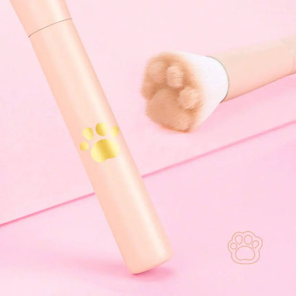 CatPaw Blush Makeup Brush with Storage Case