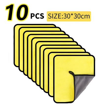 UltraDry Microfiber Car Towels 1/2/3/6/10PCS 30x60cm Soft Quick Dry Cleaning Cloth for Windows Mirrors Auto Care