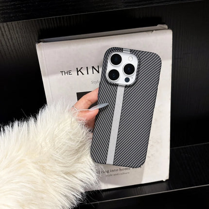 CarbonElite PC Armor Case for iPhone 17 Air/16/15/14 Plus/13/12 Pro Max/11 Slim Shockproof Cover