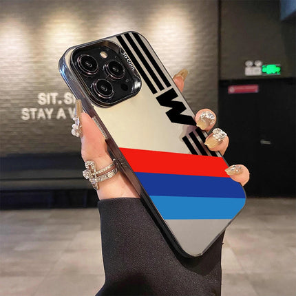 OKEYWOW laser PC TPU shockproof iPhone case for iPhone 11 to 16 Pro Max, with stylish design and protective features.