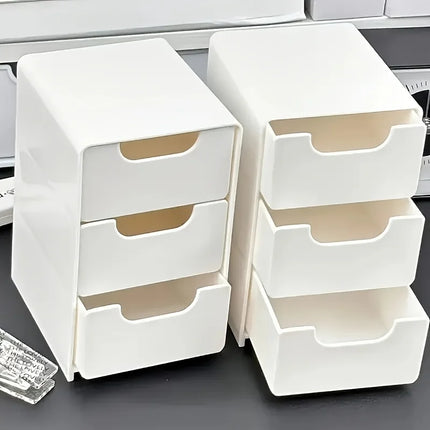 DeskNest 3Tier Organizer Drawers Office Jewelry Cosmetic Storage Box Portable Divider