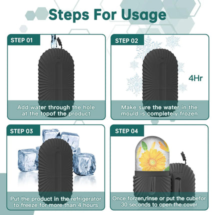Cryo Glow Ice Roller & Gua Sha Set – Facial Lift, Sculpt & Skin Refresh Tool (1/2/3PCS)