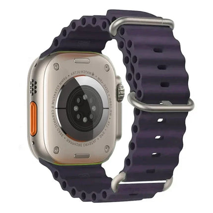 TideFlex Silicone Band for Apple Watch Ultra 2/Series 10/9/8/7/6/SE 49mm–40mm Sport Strap