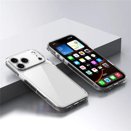 CrystalEdge Clear Hybrid Case for iPhone 17/17 Air/17 Pro/17 Pro Max Shockproof TPU PC Cover