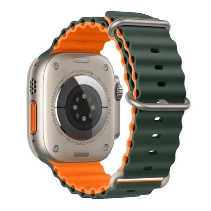 OceanFlex Silicone Sport Band for Apple Watch Ultra 2/Ultra/Series 10/9/8/7/6/SE 38mm–49mm