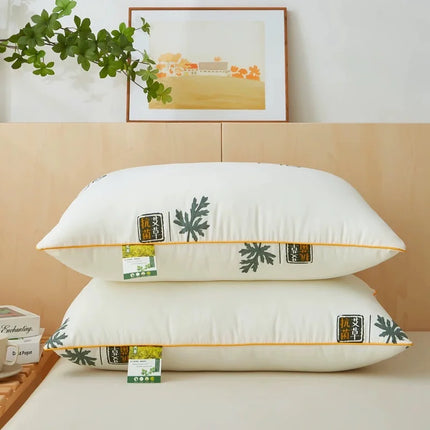 OKEYWOW hotel cervical support pillow for sleep, featuring ergonomic design for comfortable bed rest and neck alignment.