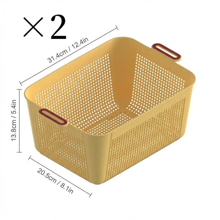 StackEase Plastic Storage Basket for Bedroom & Wardrobe