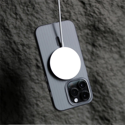 Corrugated Clear MagSafe Case for iPhone 17/16/15/14/13/12 Pro Max Matte Hard Cover