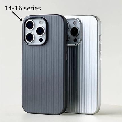 MagSafe 3D Stripe Phone Case iPhone 17–14 Pro Max Shockproof Matte Wireless Charge Cover