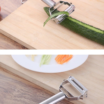 SteelEdge Dual Head Vegetable Peeler Stainless Steel Fruit Melon Kitchen Tool