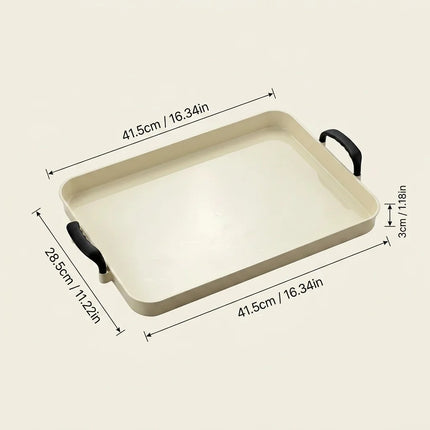 Clear PET Vanity Organiser Tray with Handles