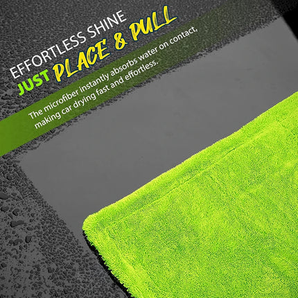 AutoDry 1000GSM Microfiber Car Towel 60x120cm Ultra Absorbent Scratch Free Drying Cloth