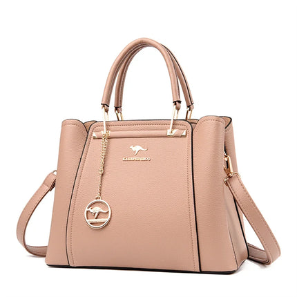 Women Leather Crossbody Bag 3-Layer Large Capacity Shoulder Tote Designer Messenger Bag