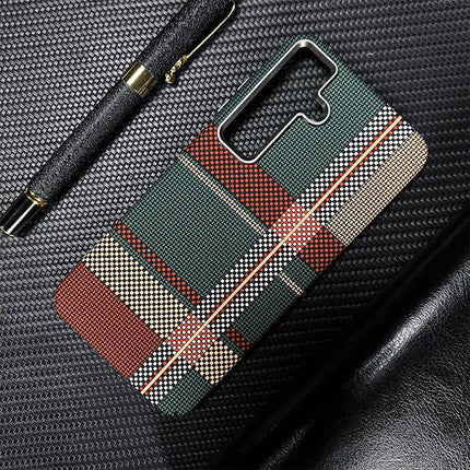 Carbon Fiber Metal Lens MagSafe Case for Samsung Galaxy S25/S24/S23 Ultra Shockproof Cover