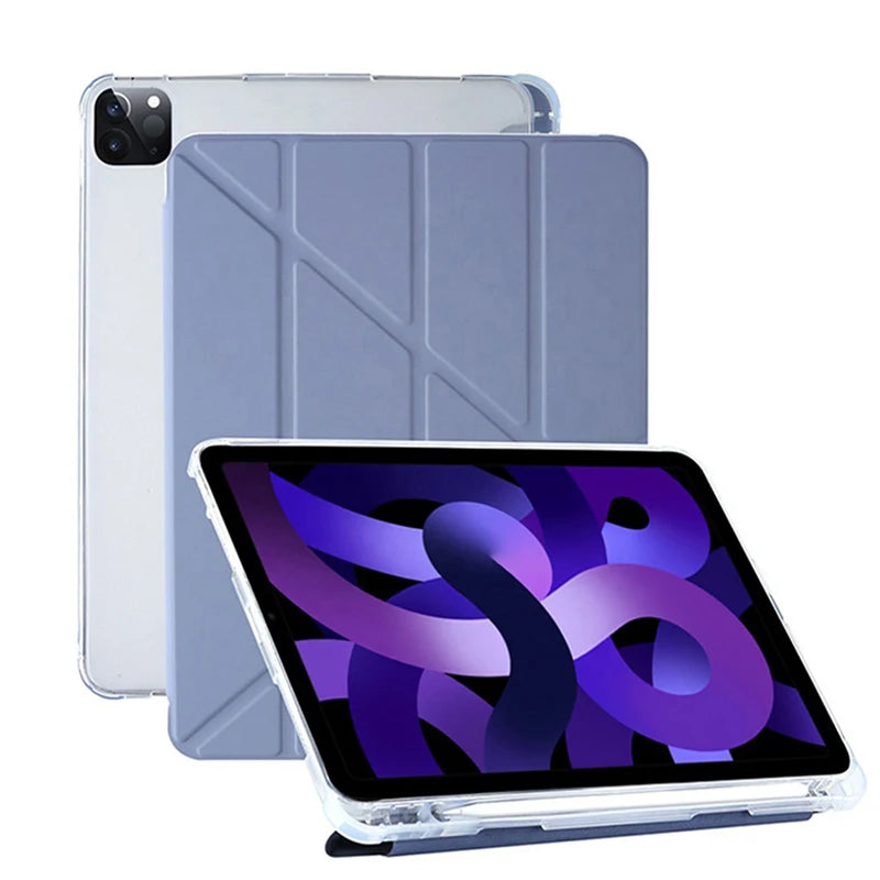 TPU Soft Case for iPad 10th Generation, Pro 12.9 Cover, Mini 6: Cases with Pencil Holder, Smart Pro 11 Accessories - Protect Your Device with Style and Functionality