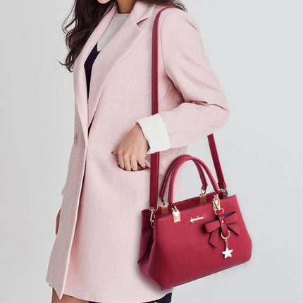 Women Luxury Bowknot Shoulder Bag Elegant Designer Crossbody Messenger Handbag