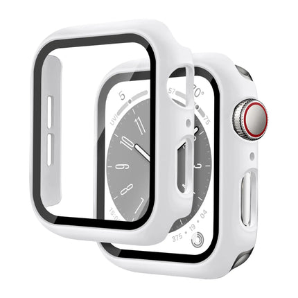 Apple Watch Tempered Glass Case for Series 3–10 & SE (38–46mm) Protective Cover