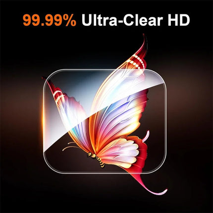 OKEYWOW Apple Watch hydrogel screen protector film set for Series 10-5 SE, fits 38mm to 49mm models, ultra-clear and protective.