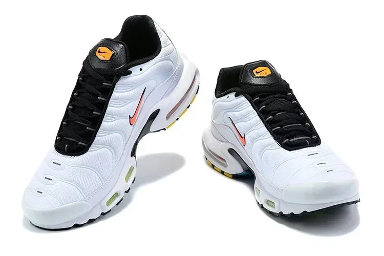 Nike Air Max Plus TN Men's Running Shoes: Original lightweight sneakers in black, offering comfort and style. Style code AJ4114-001.