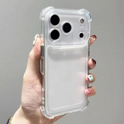 Airbag Armor Shockproof Case for iPhone 17/16/15/14/13/12/11 Pro Max Transparent Hard Cover