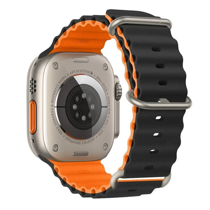 OceanFlex Silicone Sport Band for Apple Watch Ultra 2/Ultra/Series 10/9/8/7/6/SE 38mm–49mm