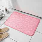 StoneWeave Embossed Fiber Anti Slip Mat Pebble Style Carpet Bathroom Living Room Floor Rug