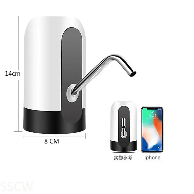 Universal Electric Water Gallon Pump with USB Charging Water Dispenser Mini Kitchen Accessories Water Pump Bottle Tap Home Pumps