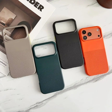 Dot Matrix MagSafe Case for iPhone Color Block Anti-Slip Shockproof Cover