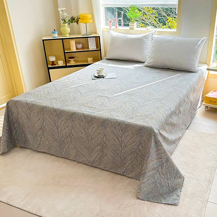 Soft, breathable printed bed sheet from OKEYWOW, ideal for all-season bedding in a bedroom or guest room.