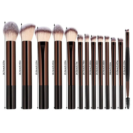 ProBlend 13-Piece Makeup Brush Set for Face & Eyes