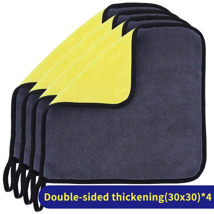 AutoClean Microfiber Towel Set 1/3/5pcs Car Detailing Drying Cloth Soft Absorbent