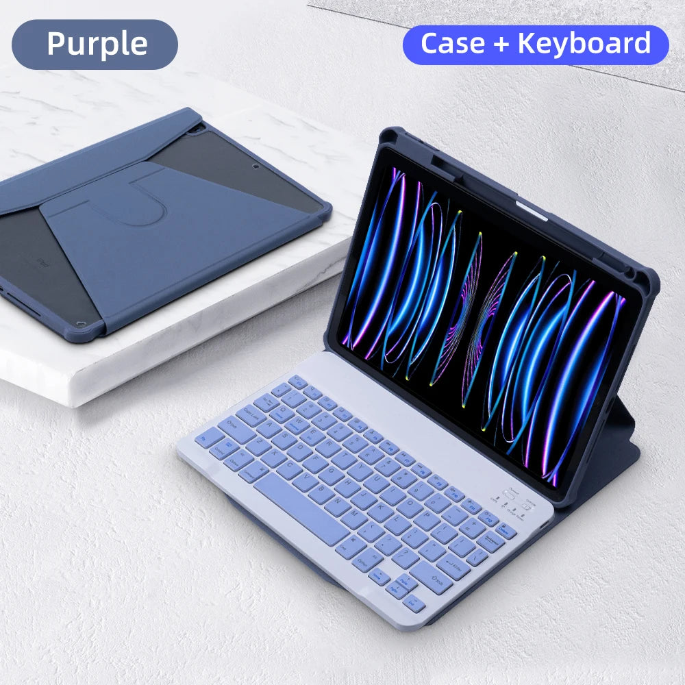 iPad Keyboard Case for iPad 10th Generation, Case for iPad 10.2 (9th, 8th, 7th), Air 3, 10.5, Pro, Air (4, 5), 10.9: Compatible with Models from 2018 to 2022, Pro 11 Cover.