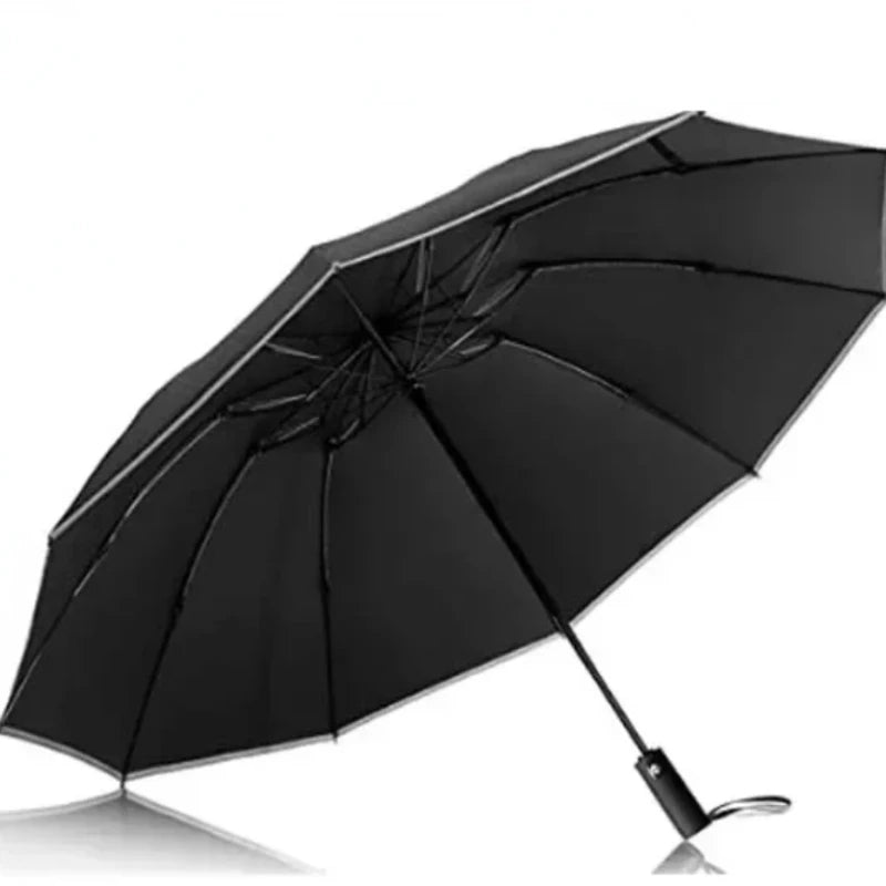 Fully Automatic Reverse Folding Umbrella: Windproof with Reflective Stripe, UV protection. Stay protected in style with this innovative umbrella.