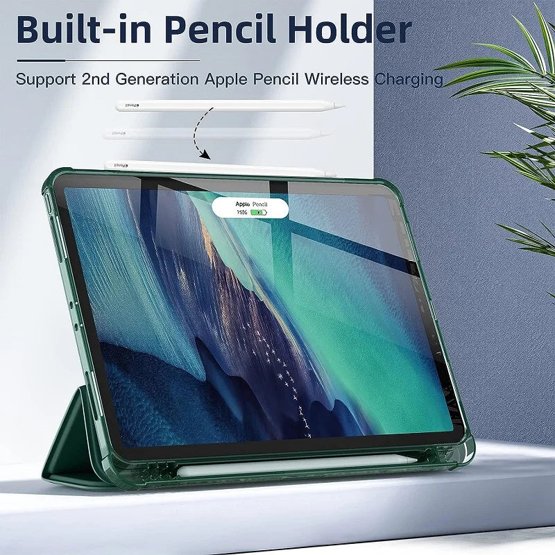 iPad Case with Pencil Holder for iPad Pro 12.9, 11, 10.5, 10.2, iPad Air (5th, 4th), 10th Generation, 10.9, iPad Air (1, 2, 6th), 9.7 (2017, 2018): Keep Your Device Secure with Convenient Pencil Storage