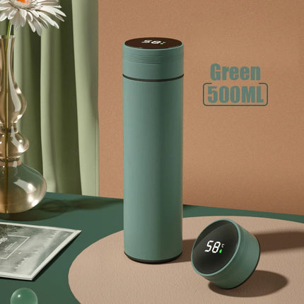 Smart LED Temperature Display Stainless Steel Thermos Bottle 500ml