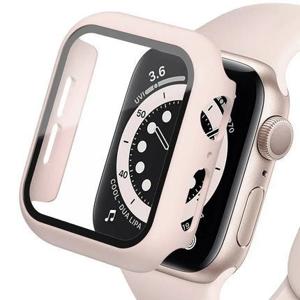 WatchGuard Glass Case for Apple Watch Ultra 2/Series 9/8/7/6/SE 41mm–49mm Screen Protector Cover