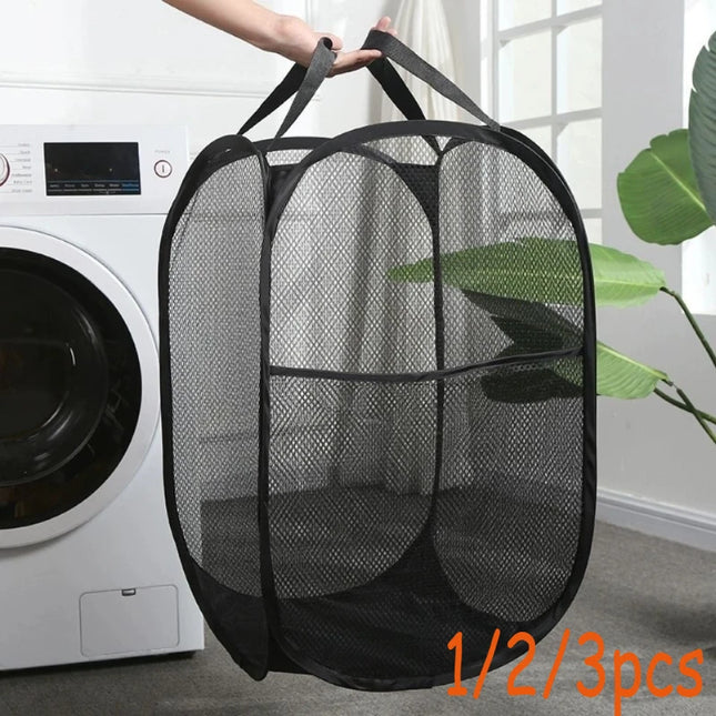 AirFold Laundry Basket Foldable Ventilated Large Capacity Portable Clothes Storage Bin