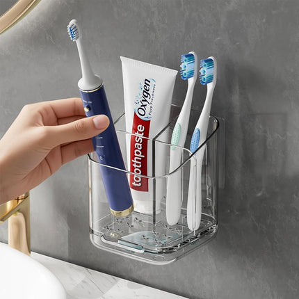WallMount Bathroom Toothbrush & Toiletry Organiser
