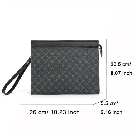 Men's envelope clutch wallet and phone bag by OKEYWOW, stylish wristlet designer purse with multiple compartments.