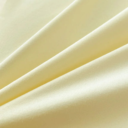 Okeywow solid color brushed fabric bedding set with duvet cover, pillowcases, bed sheet, and quilt cover in various sizes.