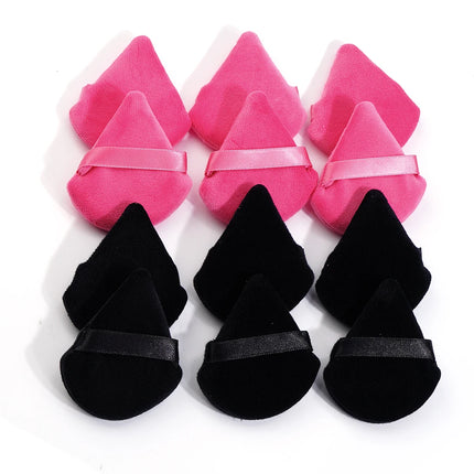 Velora Beauty Triangle Powder Puff Set 10/12pcs Wet Dry Makeup Foundation Soft Plush Puff