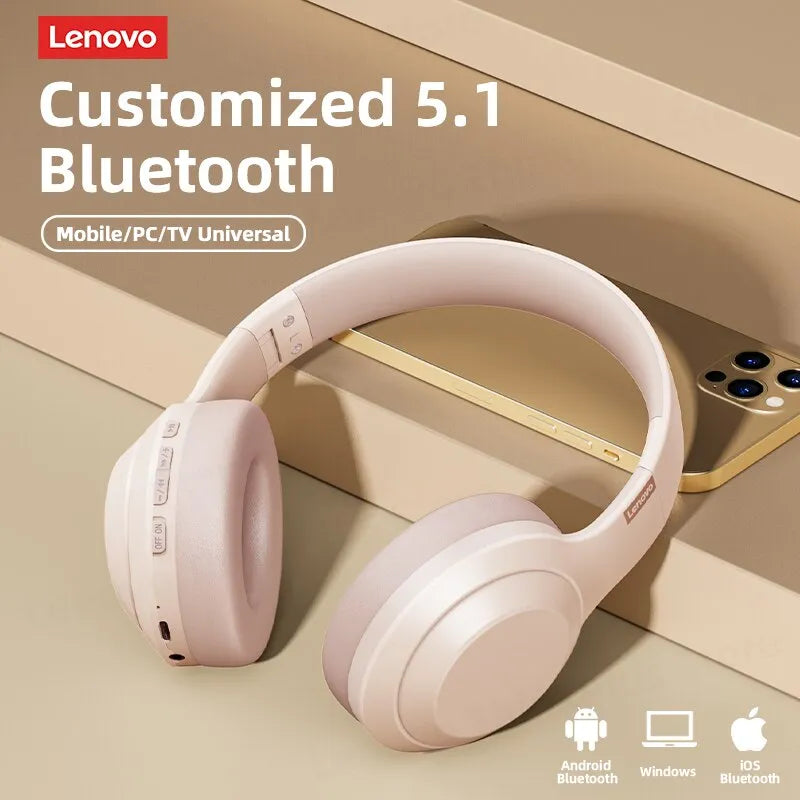 Lenovo Thinkplus TH10 TWS Stereo Headphone Bluetooth Earphones: Enjoy high-quality music & hands-free calls with built-in Mic. Compatible with Mobile, Android, & iOS for versatile use.