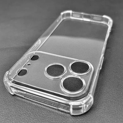 Airbag Armor Shockproof Case for iPhone 17/16/15/14/13/12/11 Pro Max Transparent Hard Cover