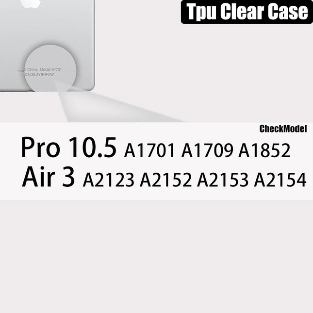 Clear iPad Case with Pencil Holder Pro 11 12.9 10.5 9.7 Mini 6 Air 5 4 TPU Cover